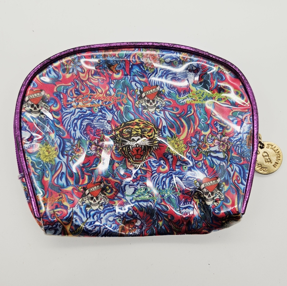 ED HARDY | zip small make-up case pouch